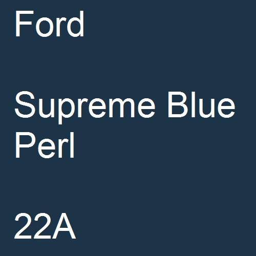 Ford, Supreme Blue Perl, 22A.
